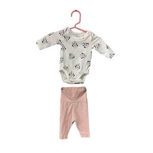 Minnie Mouse Onesie and Pants Set - H&M - 0-3mo
